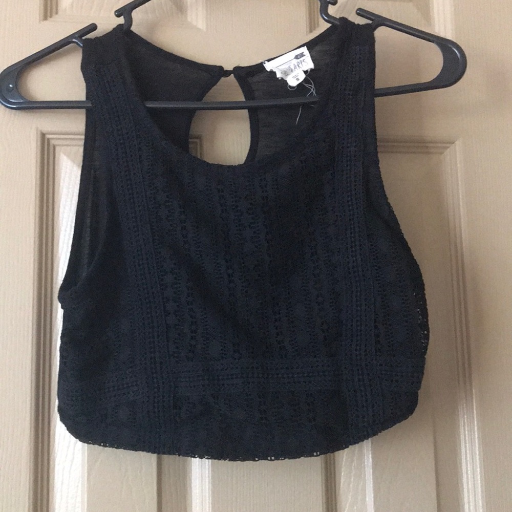 LA Hearts crop top